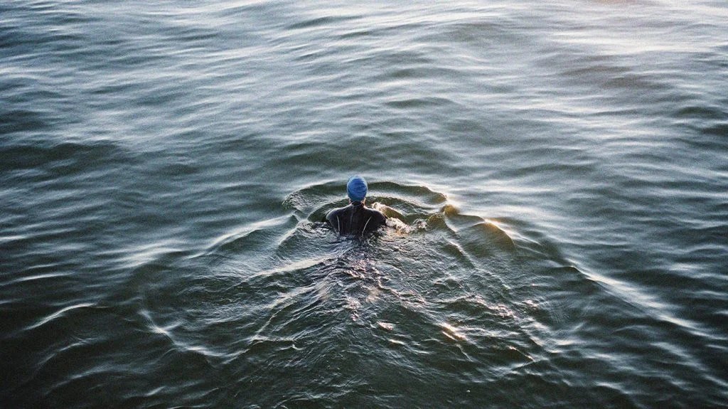 A person swimming in the sea-1.