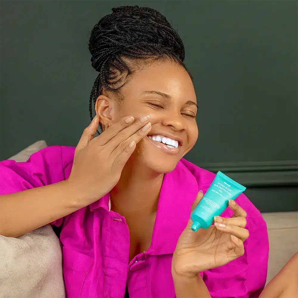 Lady caring for her skin as part of her regular women self-care tip