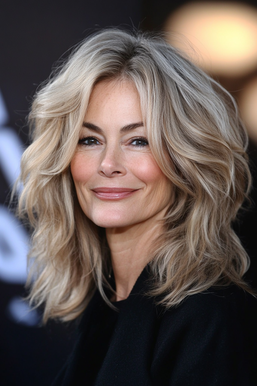 17. Tousled Shag in Sandy Blonde (Hairstyles For Women Over 50) - Hairstyles For Women Over 50
