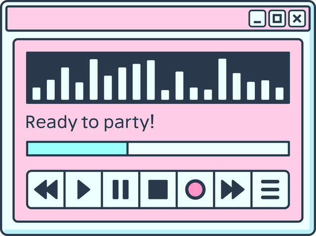 media player interface displaying an audio waveform and playback controls media player interface displaying an audio waveform and playback controls